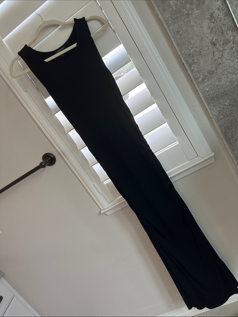 Isabella Oliver Classic Black Sleeveless Maxi Dress (maternity friendly)